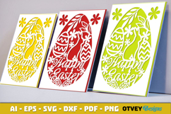 Easter Card Cover Paper Cut Product Image 2