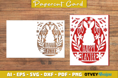 Easter Card Cover Paper Cut Product Image 4