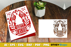 Easter Card Cover Paper Cut Product Image 2