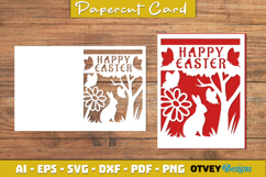 Easter Card Cover Paper Cut Product Image 3