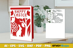 Easter Card Cover Paper Cut Product Image 1