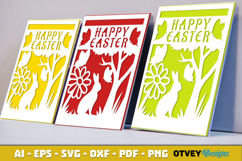 Easter Card Cover Paper Cut Product Image 2