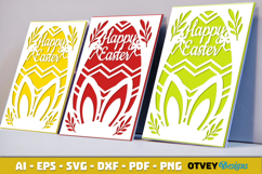 Easter Card Cover Paper Cut Product Image 3