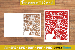Easter Card Cover Paper Cut Product Image 1