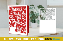 Easter Card Cover Paper Cut Product Image 2