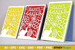 Easter Card Cover Paper Cut Product Image 3