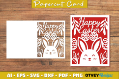 Easter Card Cover Paper Cut Product Image 4