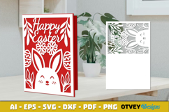 Easter Card Cover Paper Cut Product Image 2