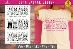 Cute Easter animal SVG design Funny Easter bundle Product Image 2