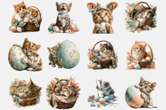 Easter Cat Bunny Sublimation PNG Bundle Product Image 2