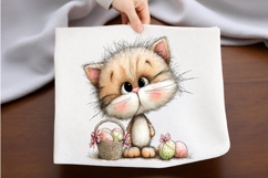 Easter Cat Clipart, Easter Sublimation PNG Product Image 2