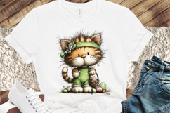 Easter Cat Clipart, Easter Sublimation PNG Product Image 3