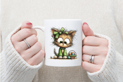 Easter Cat Clipart, Easter Sublimation PNG Product Image 4
