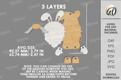 3D Easter Character Tag Laser Cut. Gift Tag. Gnome SVG Product Image 2