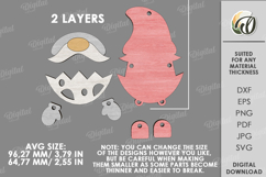 3D Easter Character Tag Laser Cut. Gift Tag. Gnome SVG Product Image 2