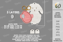 3D Easter Character Tag Lasercut. Gift Tag. Easter Bunny SVG Product Image 2