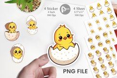 Easter Chick Sticker Product Image 1