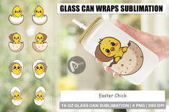Glass Can Easter Chick Product Image 1