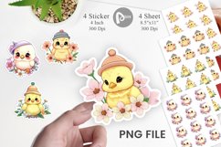 Easter Chick Sticker Product Image 1
