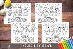 Easter Chick Coloring Pages Happy Easter printable