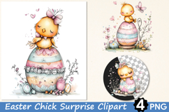 Easter Chick Surprise Clipart Product Image 1