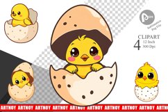 Easter Chick Clipart Product Image 1
