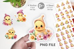 Easter Chick Sticker Product Image 1
