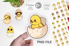 Easter Chick Sticker Product Image 1