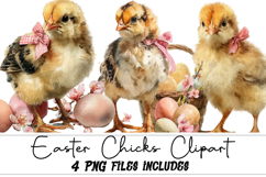 Easter Chicks Clipart Product Image 1