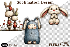 Spring animal clipart|Cute bunny, animals clipart Product Image 1