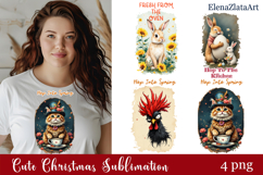 Spring bunny animal Sarcastic easter Clipart Product Image 1