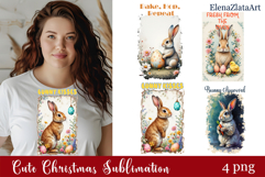 Spring bunny animal Sarcastic easter Clipart Product Image 1