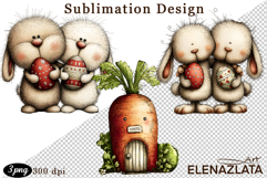Spring animal clipart|Cute bunny, animals clipart Product Image 1