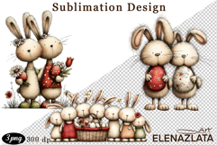Spring animal clipart|Cute bunny, animals clipart Product Image 1