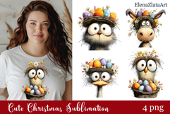 Spring animal Sarcastic easter Clipart Product Image 1