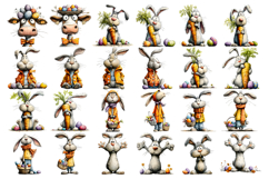 Spring animal Sarcastic easter Clipart Product Image 4