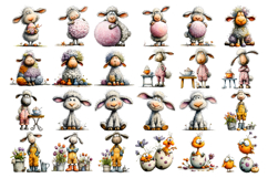 Spring animal Sarcastic easter Clipart Product Image 6