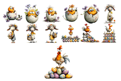 Spring animal Sarcastic easter Clipart Product Image 7