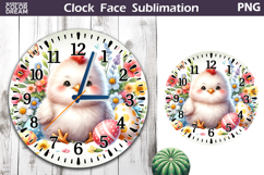 Easter Chicken Clock Face | Spring Cute Animal Clock Design Product Image 1