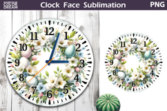 Easter Eggs Clock Face | Spring Clock Design Product Image 1
