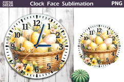 Easter Eggs Clock Face | Spring Clock Design Product Image 1
