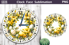 Easter Eggs Clock Face | Spring Clock Design Product Image 1