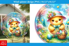 Easter chick PNG Easter wind spinner design Easter animals Product Image 1