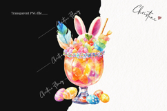 Watercolor Easter Cocktail Clipart | Easter PNG Product Image 2