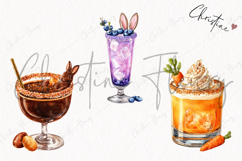 Watercolor Easter Cocktail Clipart | Easter PNG Product Image 3