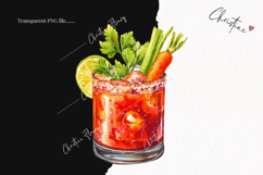 Watercolor Easter Cocktail Clipart | Easter PNG Product Image 2