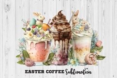 Easter Coffee Sublimation PNG, Easter Sublimation Product Image 1