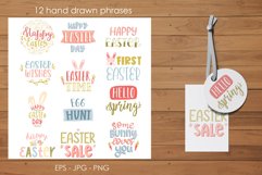 12 Easter quotes bundle PNG. Easter hand lettering quotes Product Image 2