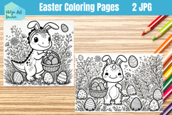 Easter Coloring Page. Kids coloring books Product Image 1