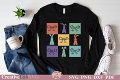 Easter Coquette Bow SVG, PNG, Easter Shirt SVG, Retro Easter Product Image 2